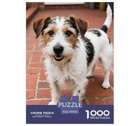 Wire Fox Terrier Puzzle 1000 Pezzi Pet Dog - Sfida Familiare Creativa, Cartone Resistente, Poster Incluso, Relax Garantito - 70x50cm/1000pcs
