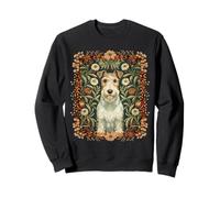 Wire Fox Terrier Stile William Morris Felpa