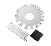 Wire Gauge Measuring Tool, Engraved Steel Thickness Gauge Sheet Metal, High Strength Compact Ruler for Fabrication Automotive Woodworking Metalworking Projects, 80g
