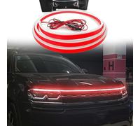 Wire Interior Car LED Strip Lights, LED Light Strips for Cars, Auto Multi-color Interior Lights Bulbs Car Inside Ligh t (Red Light,2.2M)