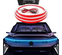Wire Interior Car LED Strip Lights, LED Light Strips for Cars, Car Interior LED Lights, Auto Multi-color LED Interior Lights Bulbs Car Inside Light, Interior Car LED Strip Lights (White Light,2.4m)