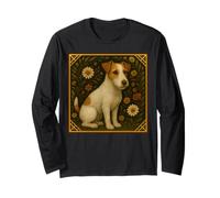 Wire Jack Russell Cucciolo in un giardino Maglia a Manica