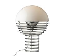 Wire Lampada da Tavolo Ø30 Cromo/Bianco