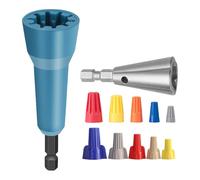 Wire Nut Twister, Electrician Wire Twister, Professional Stripping Tool with Quick Connector Function High Speed Drill Compatibility, for Automotive and Home Improvement