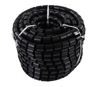 Wire Protector Sleeve Cover in PET, Diametro 22mm, 50m Nero - Resistente a acidi e alcali, isolamento sicuro, ideale per cavi di rete e protezione tubi in ambienti industriali (È 42 mm 20m)