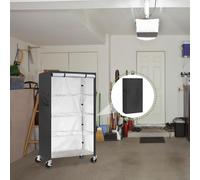Wire Rack Cover - Protective Case For Shelves | Shelving Unit Cover Waterproof | Windproof Protector Rolling Organizer Portable Coverage for Doors Clothes Garage Warehouses Bedroom Organization