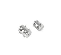 Wire Rope Clamp Morsetto for Fune Metallica in Acciaio Inossidabile 304 con bulloni esagonali, Confezione da 7 for Cavi da 3-8 mm(6mm 1pcs)