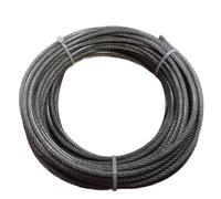 Wire Rope Kit Rivestimento in PVC 10M/20M/30M 3mm/5mm 7X7 Costruzione in acciaio inossidabile 304 Fune metallica più morbida Cavo di sollevamento for la pesca(10 Meter)
