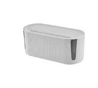 Wire Storage Box, Scatola Portacavi, Come Nascondere Prese e Fili Tutto per Casa, Scatola Organizer per Cavi da Scrivania, Coprifili tv a Muro, Porta Cavi Scrivania (bianco)