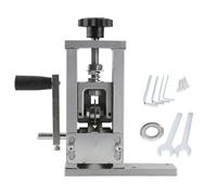 Wire Stripper Machine | Manual Drill Operated Hand Crank Stripping Tool | Adjustable Cutter for 1-25mm Wires/Hard Cover/Soft Cover | Aluminum Frame with Steel Cutter