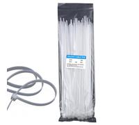 Wire Ties - Adjustable Fastening Cable Wrap, Reusable Cable Ties | 100x Multi-purpose Self-Locking Black Nylon Tie Wraps, Computer Accessories Cable Cord Management for Indoor Outdoor