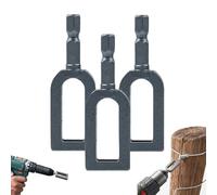 Wire Twisting Tool,Accessorio Per Torsione Fili Per Trapano Elettrico,For Pipe Chain Link Netting Installation, Ranch Engineering, Construction Site Cable Management (3pcs#9)