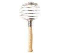 Wire Whisks - kitchen tool, beater | durevole egg mixer, wooden handle whisk, stainless steel baking accessory for stirring, blending, whipping, and mixing batter, dough, salse