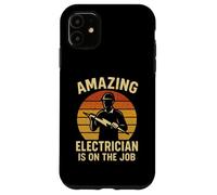 Wired for Greatness Bold Electrician Power Design Trades Tee Custodia per iPhone 11