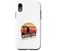 Wired For Greatness Lineman Tramonto Custodia per iPhone XR