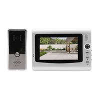 Wired Infrared Video Doorbell Camera 7-Inch TFT Display EU Plug Black