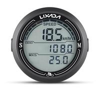 Wired Speedometer Round Bike Computer Backlit Screen Odometer Sensor Sensitivity High Endurance Battery Life. Suitable For Measuring Speed. (White Screen)