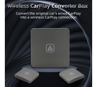 Wired to Wireless CarPlay Adapter, Black, Compact, Easy Install
