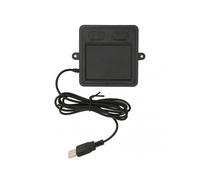 Wired USB Touchpad Multifunctional High Sensitive 2 Buttons Design Black Portable Trackpad for Laptop Desktop Home Office