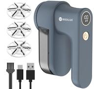WiredLux Leva Pelucchi Elettronico Ricaricabile per Vestiti e Maglioni - Levapelucchi/Togli Pelucchi Elettrico con 3 velocità, display LED, ricarica USB - Portatile con doppia protezione