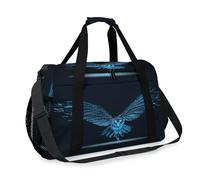 Wireframe Owl Borsone da viaggio per ragazze ragazzi donne uomini gufo uccello fine settimana borsa a tracolla tote bagaglio borsa per viaggi sport palestra