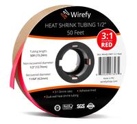 Wirefy Guaina Termorestringente 12,7 mm - Tubo Isolante 3:1 - Interno Adesivo -