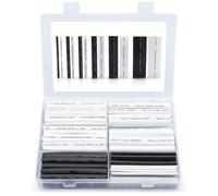 Wirefy Guaine Termorestringenti - Kit 130 Pezzi - Guaina Termorestringente Nera