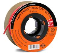 Wirefy Tubo termoretraibile Metrware con colla, 15 m, rapporto di restringimento 3:1, tubo termoretraibile a doppia parete, impermeabile, set di tubi termici, colore nero, Ø 2,4 mm