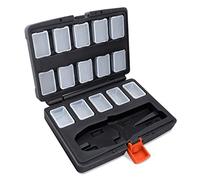 Wirefy Valigetta per Pinze Crimpatrici 22 cm e Matrici Ricambio Rapido - 15 Contenitori per Accessori Crimpatura Individuali