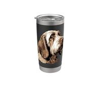 Wirehaired che punta il ritratto di Grifone Bicchiere termico in acciaio inox doppia parete