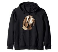 Wirehaired Che Punta Il Ritratto di Grifone Felpa con Cappuccio