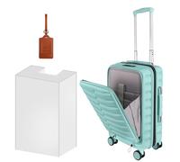 WireHot Bagagli con ruote girevoli, set di 3 valigie in ABS+PC con serratura TSA, superficie antigraffio (50,8 cm + 61 cm + 71 cm), Verde menta, 20 inch