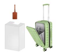 WireHot Bagagli con ruote girevoli, set di 3 valigie in ABS+PC con serratura TSA, superficie antigraffio (50,8 cm + 61 cm + 71 cm), Verde avocado., 20 inch