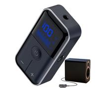 Wireless Audio Adapter, TV Transmitter Receiver, 3.5mm Aux Converter, Low Latency Sound, TF Card Playback, Compact Plug-and-Play Design, TV, Car, Home Speakers, 2.48x1.22x0.91 inches