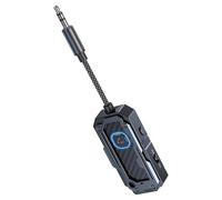Wireless Audio Transmitter, Stereo Audios Receiver Adapter, 3,5 mm per Home Gym Entertainment, Car Stereo Transceiver, Uso in Kids Family Teens Friends Workout Travel, 5,04 x 0,51 pollici
