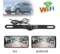 Wireless Auto Retrovisore Backup Camera Targa Telaio Per IPHONE Pe UK