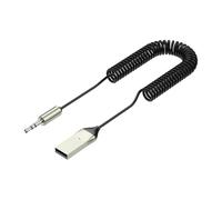 Wireless Aux Input, Metal Automotive Receiver, 6,69 x 1,97 x 0,79 pollici Car Adapter with Handsfree Calling Microphone, BT 5,2 for Navigation, Home Stereo, Speaker Systems