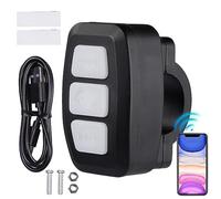 Wireless Bluetooth 4.0 Pulsante Multimediale,Asudaro Telecomando Per Manubrio Della Bici Controllo Remoto Selfie Musica Volante Per Moto Salta Facilmente Le Tracce, Riproduci, Metti In Pausa