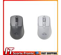Wireless Bluetooth-Compatible Gaming Mouse BT5.0/4.0 + 2.4Ghz Rechargeable(Grey)