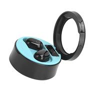 Wireless Bluetooth Earbuds, Red Charging Case for Outdoor Blue | Digital Display Shows Power Level, Bluetooth Connectivity, Compact Red Case