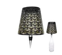 Wireless Bottle Lamp, Lamp For Bottle, Solar Powered Hollow Shadow Projection Glow, Bottles Lamps Light For Party Christmas Table Wedding Room Kitchen Home Bar