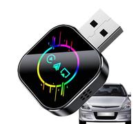Wireless Car Adapter | Plug And Play Converter - 4.3x3x1cm Device To Play Video On Car Screen, Use Conveniently For Daily Use Distance Highway Navigation Music Streaming Calling Parking Assistance