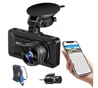 Wireless Car Camera - Night Vision Monitoring Recorder, 3.94 Inch Screen Front Rear Backup Camera, Wide Angle Rotation Lens | High Resolution Wireless Cam for Vehicle Truck Parking Driving