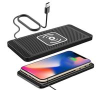 Wireless Car Charger - Automatic Sensing Phone Charger, Cable, Non-Slip Charging Mat | Vehicle Truck Phone Charging Station for Long Distance Travel, Hands-Free Mount, Fast Wireless Power