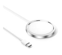 Wireless Caricatore Magnetico 15W【Certificato MFi】Rapida Caricatore Caricabatterie Senza Fili Portatile,Compatibile con iPhone 16/15/14/13/12 e Airpods 2/3/Pro/2 (Nessuna spina di ricarica)