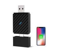 Wireless CarPlay Adapter, Convert Wired to Wireless, Plug& USB A/Type C for Cars That Built-in Wired Car