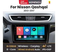 Wireless CarPlay AI Voce Autoradio Multimediale Per Nissan Qashqai J11 X-Trail 3 T32 2013-2017 Android 8GB 128GB GPS 4G Wifi DSP F(8G 128G)OBD Cam