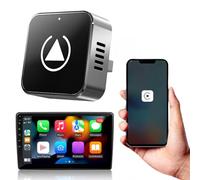 Wireless CarPlay & Andrid Auto Adapter for iPhne and Andrid Factory Wired Cars, Adapter Convert Wired To Wireless Mini Carplay&Auto Box Dongle Connect Plug & Play