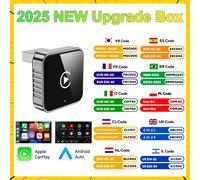 Wireless CarPlay Android 2025 Nuovo Smart Auto Adattatore Hassle-Free Plug & Play Stabile BT WiFi Connect OTA Aggiornabile Misura 99% di Veicolo