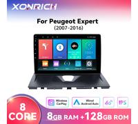 Wireless CarPlay Android Auto Android 14 Autoradio Per Peugeot Expert 2007-2016 Sistema 8 Core Multimedia GPS 4G Wifi DSP RDS P1(2GB 32GB)